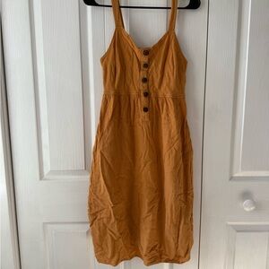 Mustard Yellow Short Dress